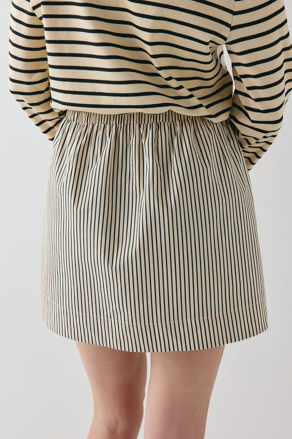 Elka Mini Skirt Black Stripe - Image 8