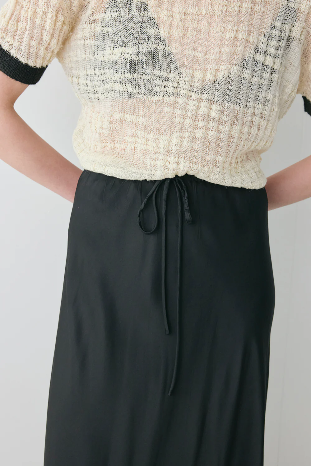 Elodie Maxi Skirt Black - Image 3
