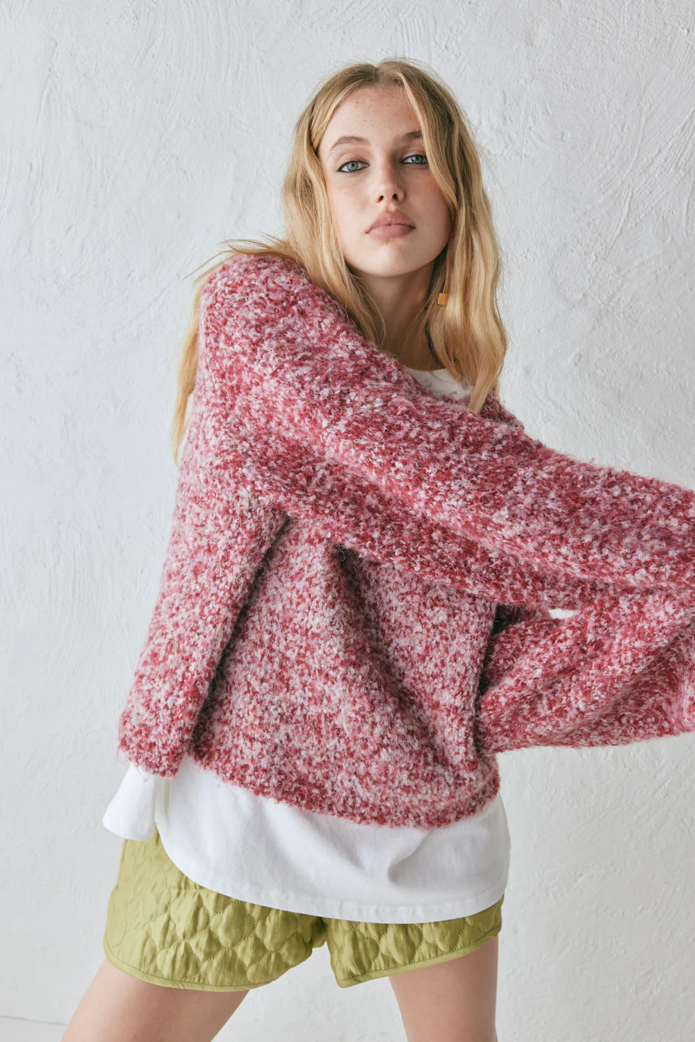 Elsie Knit Jumper Berry Marle - Image 2