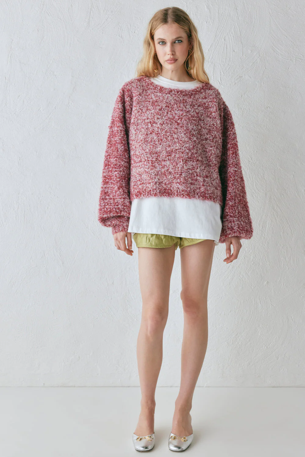 Elsie Knit Jumper Berry Marle - Image 3