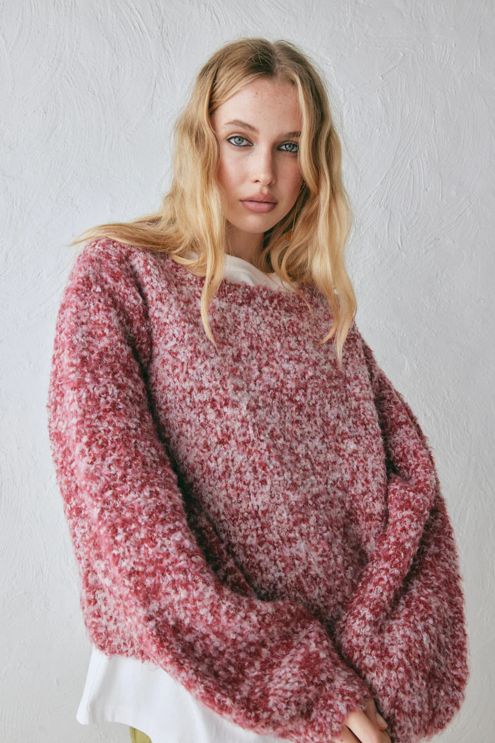 Elsie Knit Jumper Berry Marle - Image 4