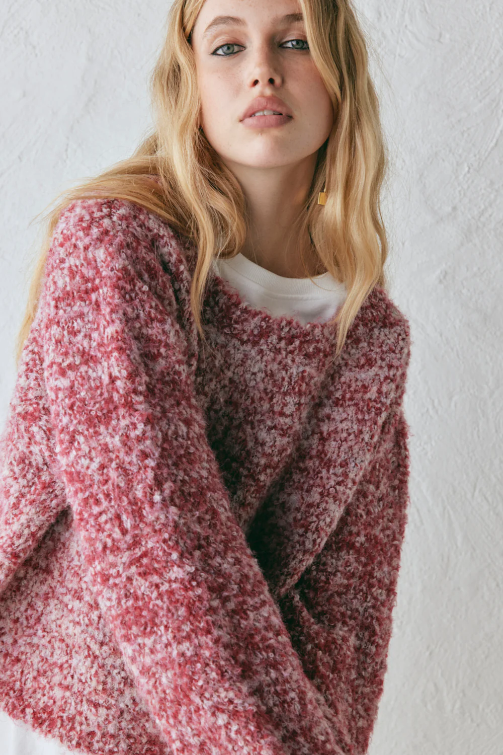 Elsie Knit Jumper Berry Marle - Image 6