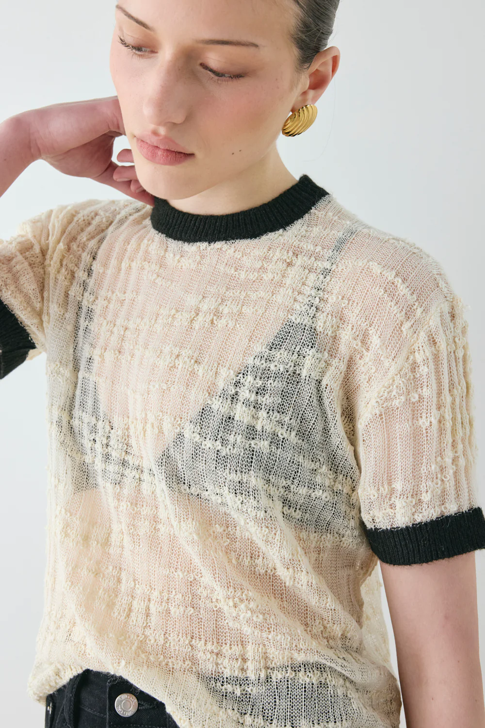 Elvi Knit Top Cream - Image 2