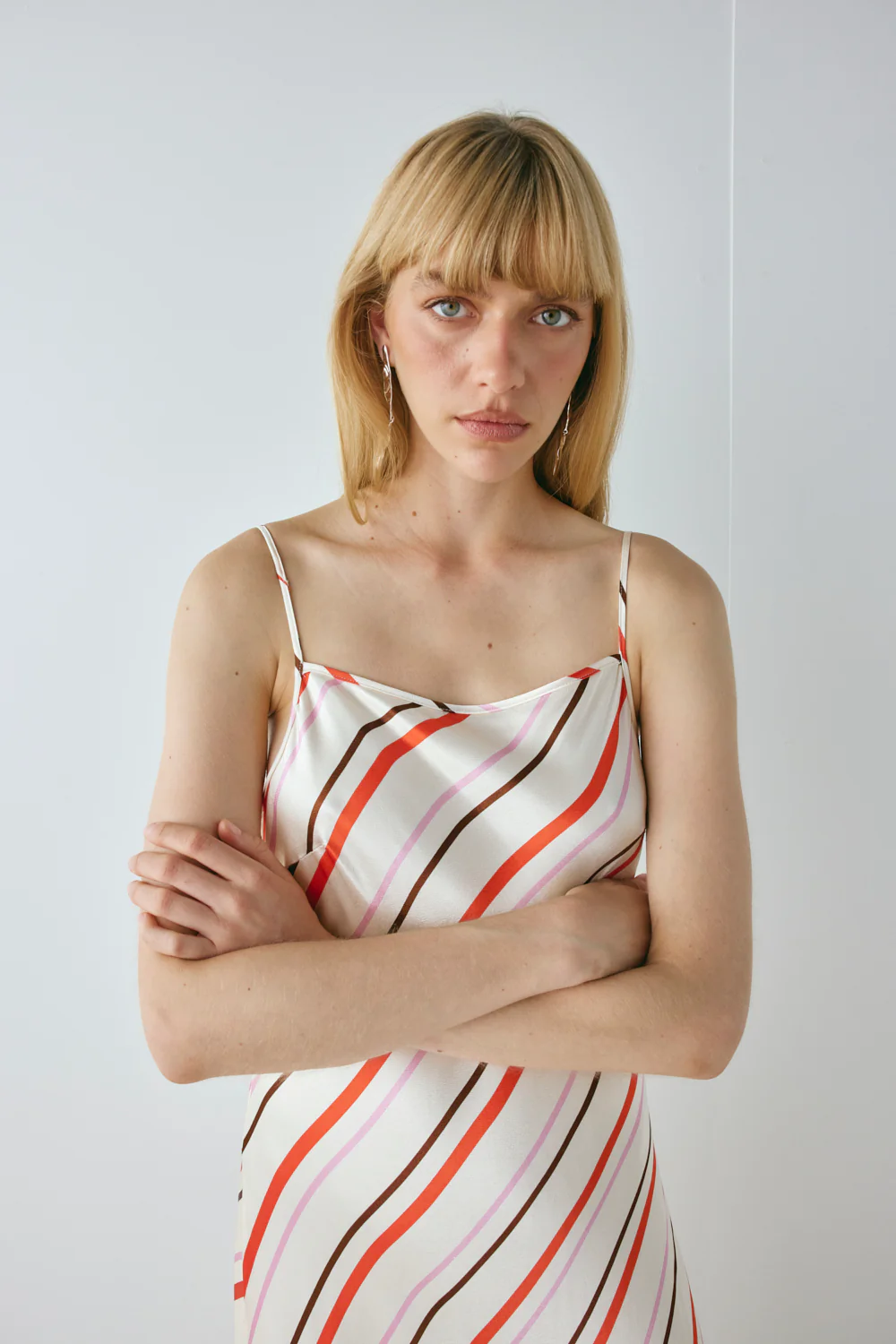 Ema Satin Maxi Dress Stripe - Image 5