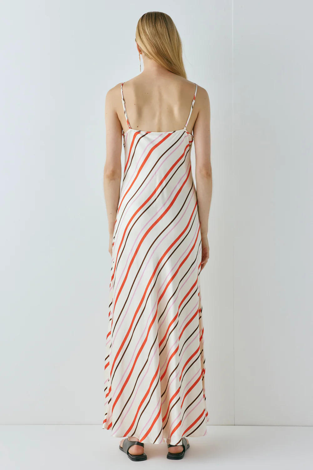 Ema Satin Maxi Dress Stripe - Image 6