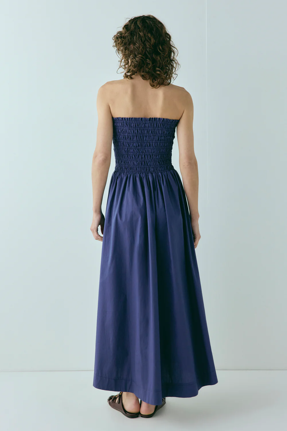 Emmy Midi Dress Navy - Image 6