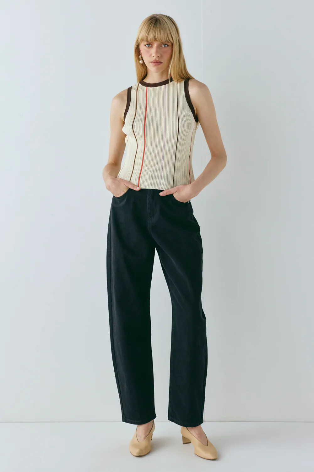 Frances Knit Top Stripe - Image 2