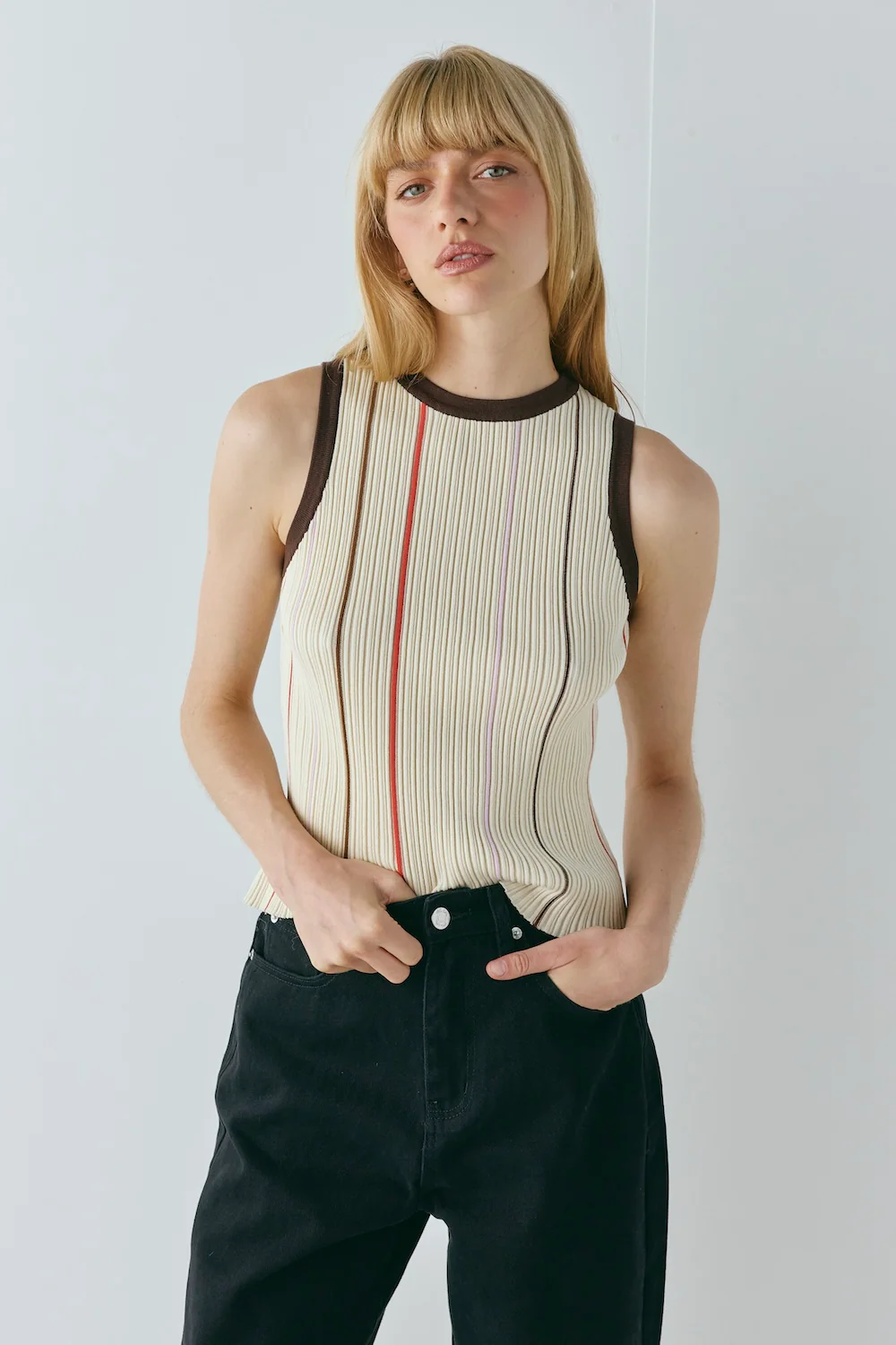 Frances Knit Top Stripe - Image 7
