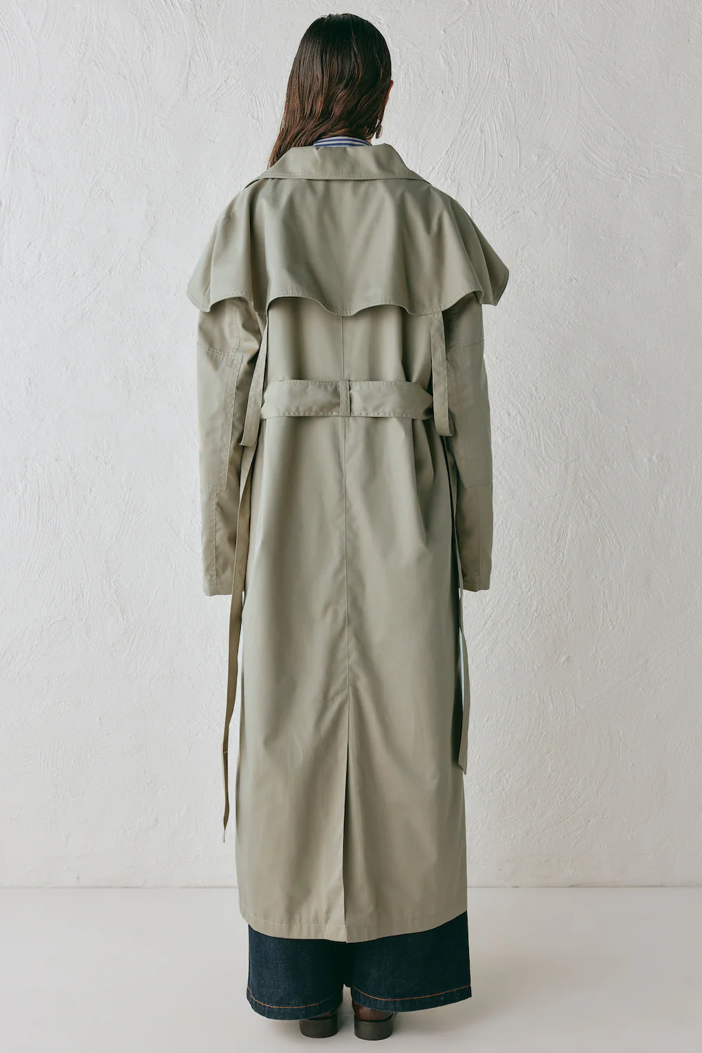 Gina Trench Coat Taupe - Image 8