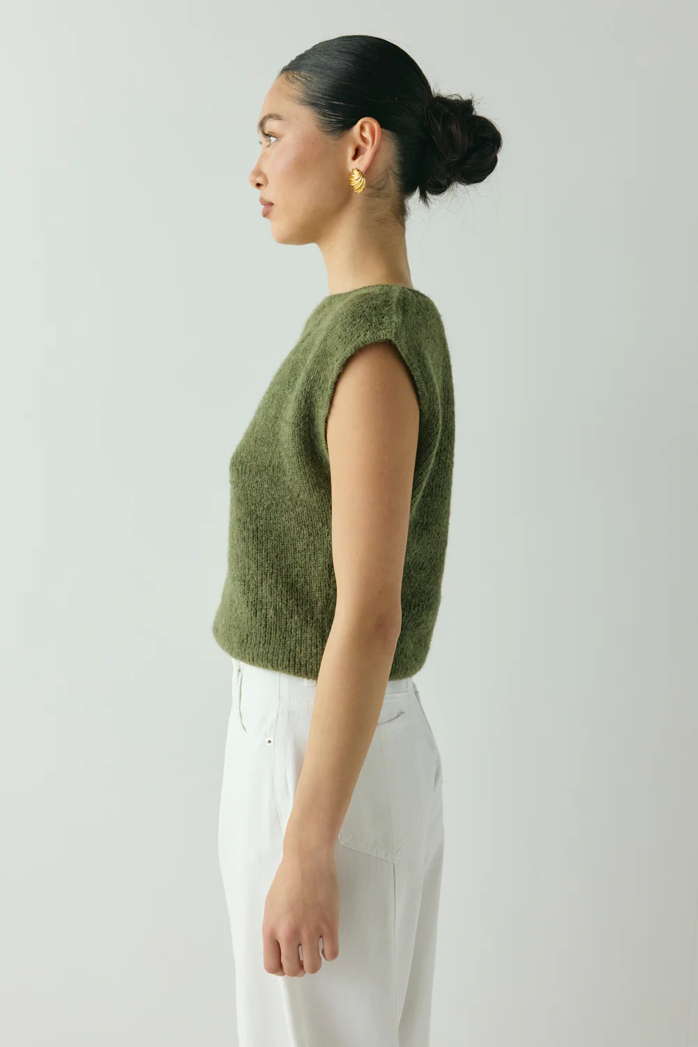 Greta Knit Top Olive - Image 5