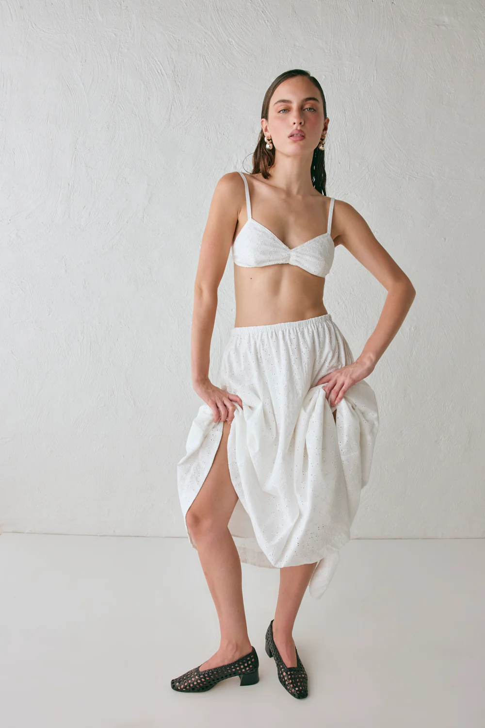 Harper Anglaise Bralette White - Image 3