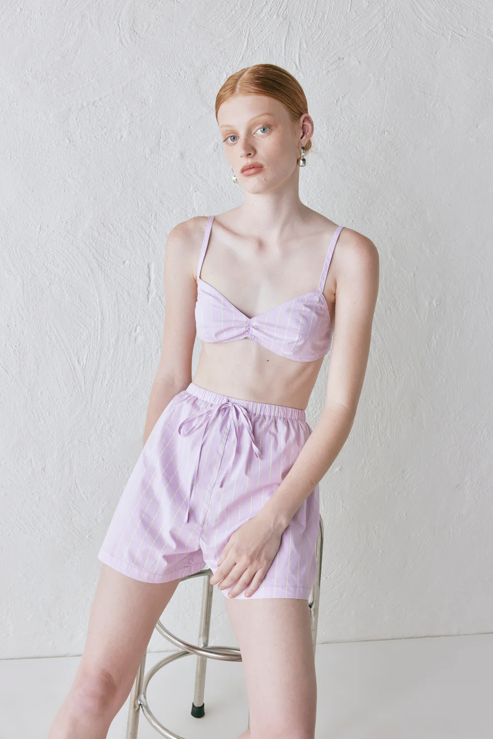 Harper Bralette Lilac Stripe - Image 3