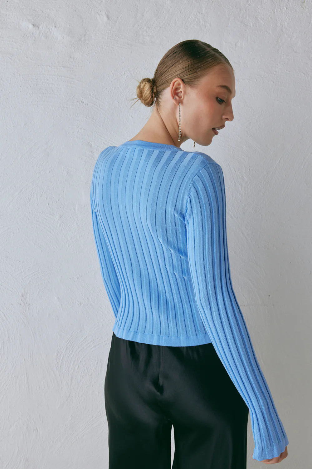 Hattie Knit Top Blue - Image 8