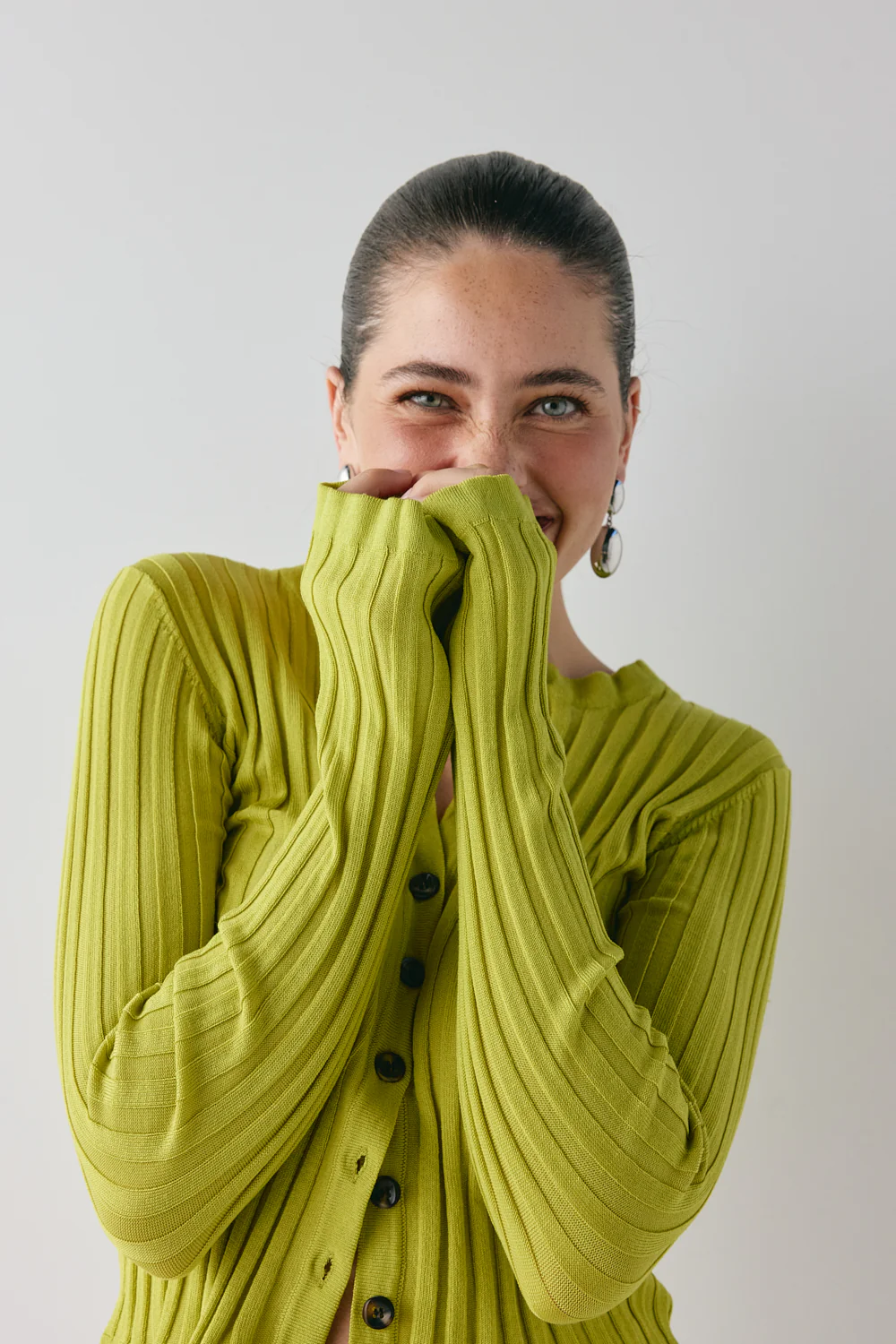 Hattie Knit Top Lime - Image 4