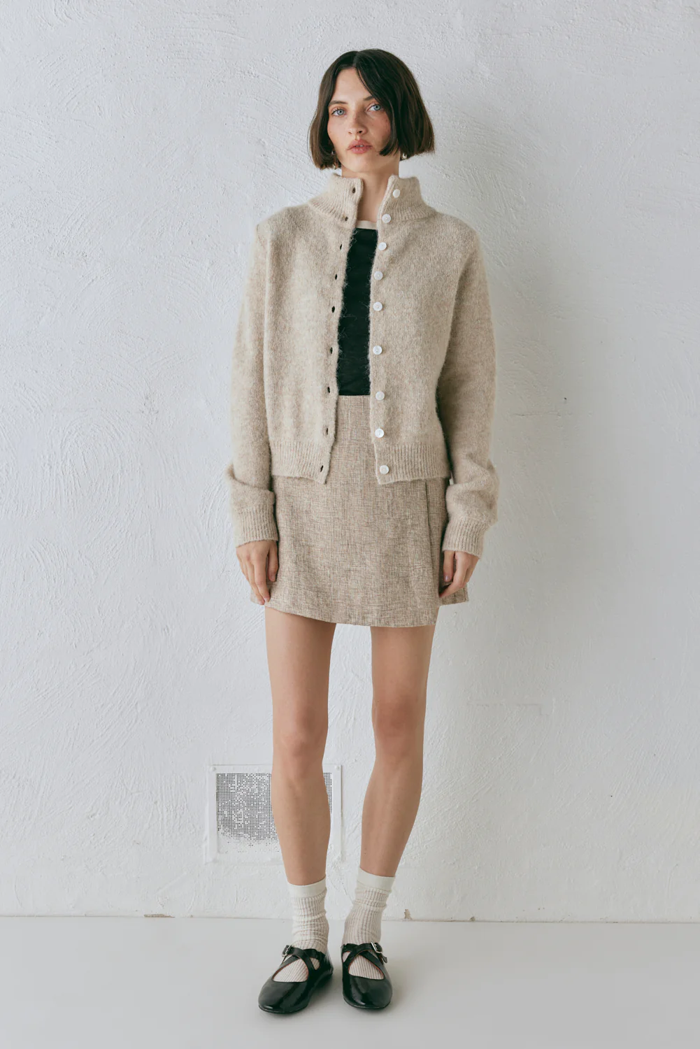 Henley Knit Cardigan Marle - Image 5