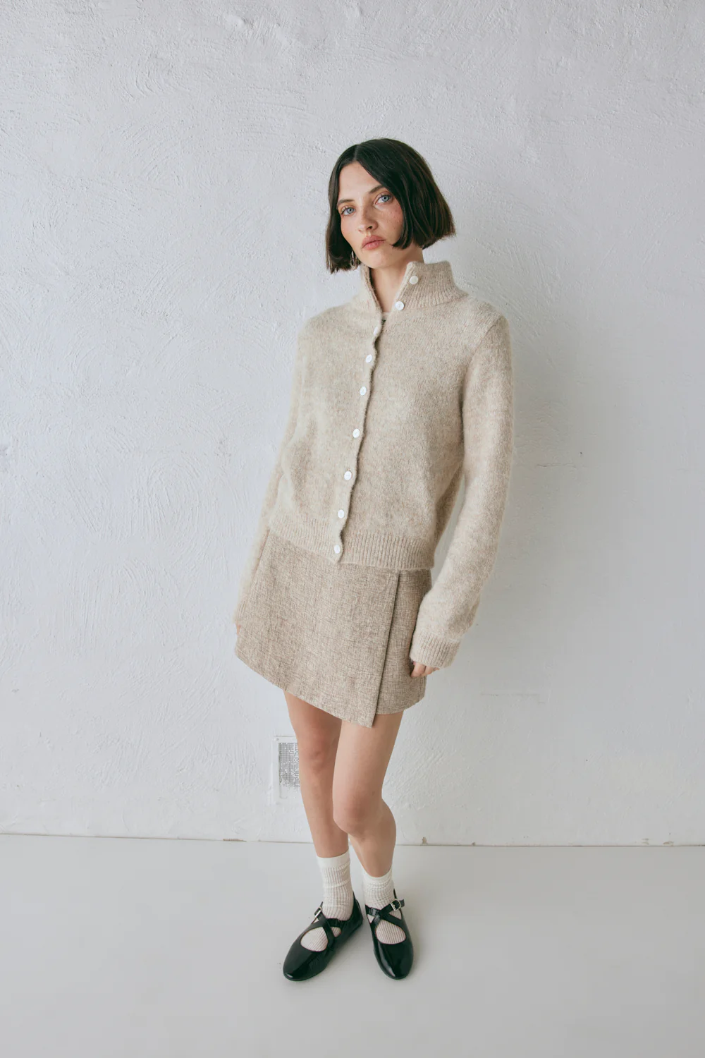 Henley Knit Cardigan Marle - Image 6