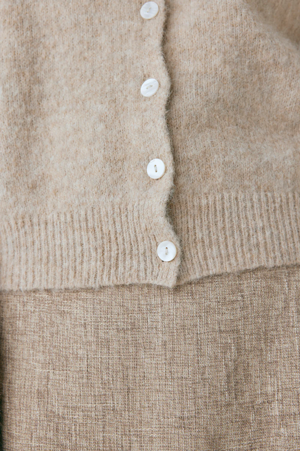 Henley Knit Cardigan Marle - Image 7