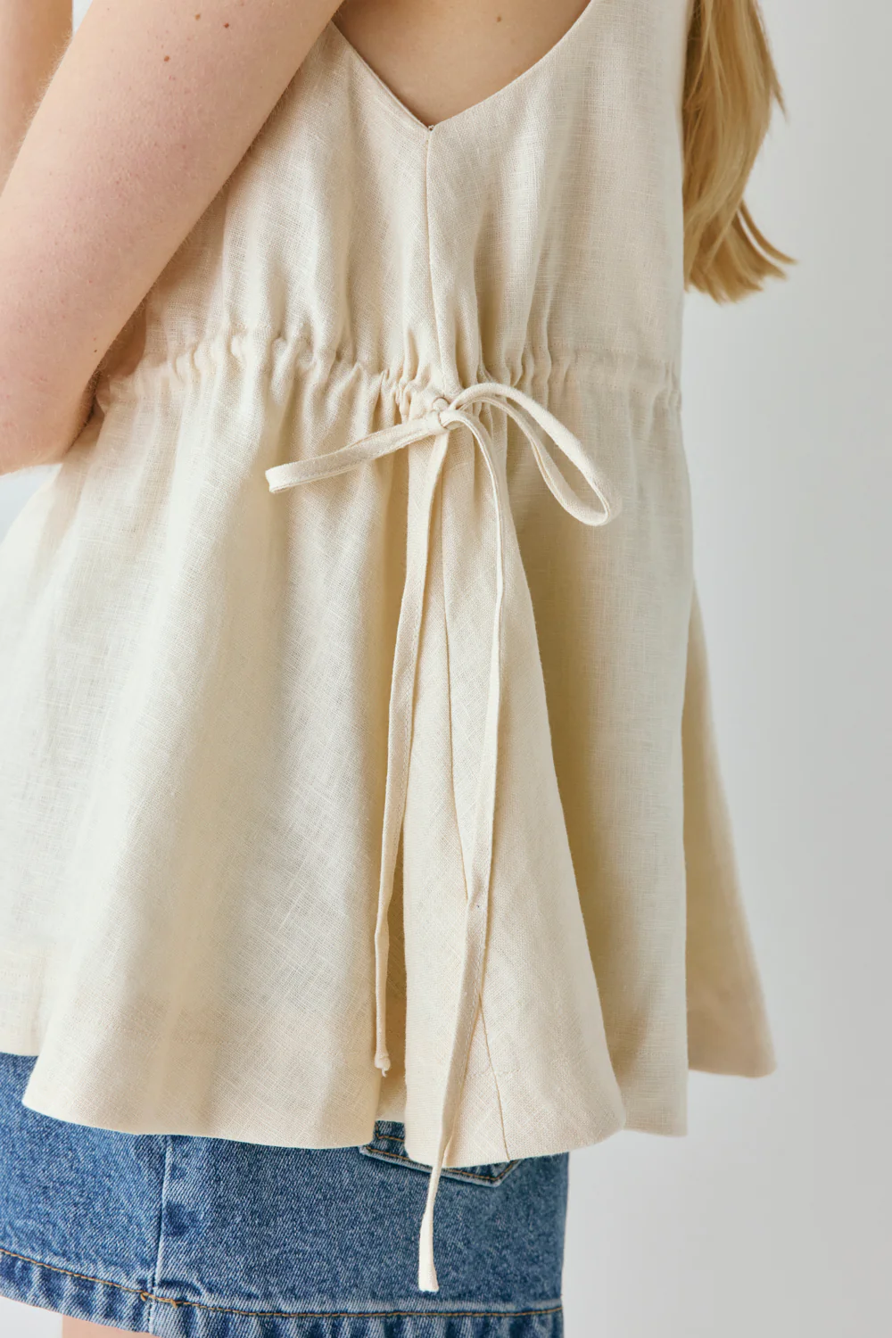 Indi Linen Top Cream - Image 5