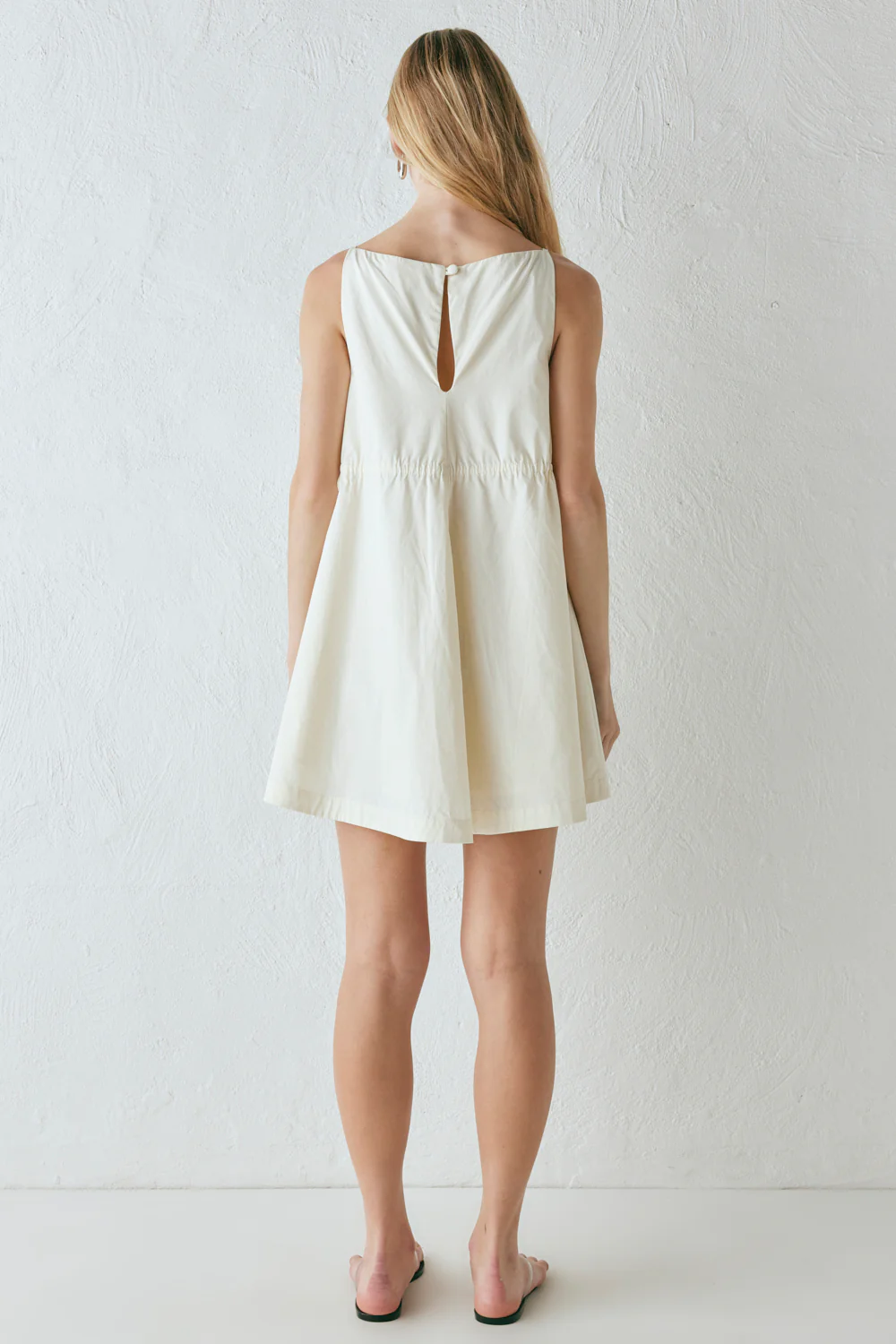 Indi Mini Dress Cream - Image 8