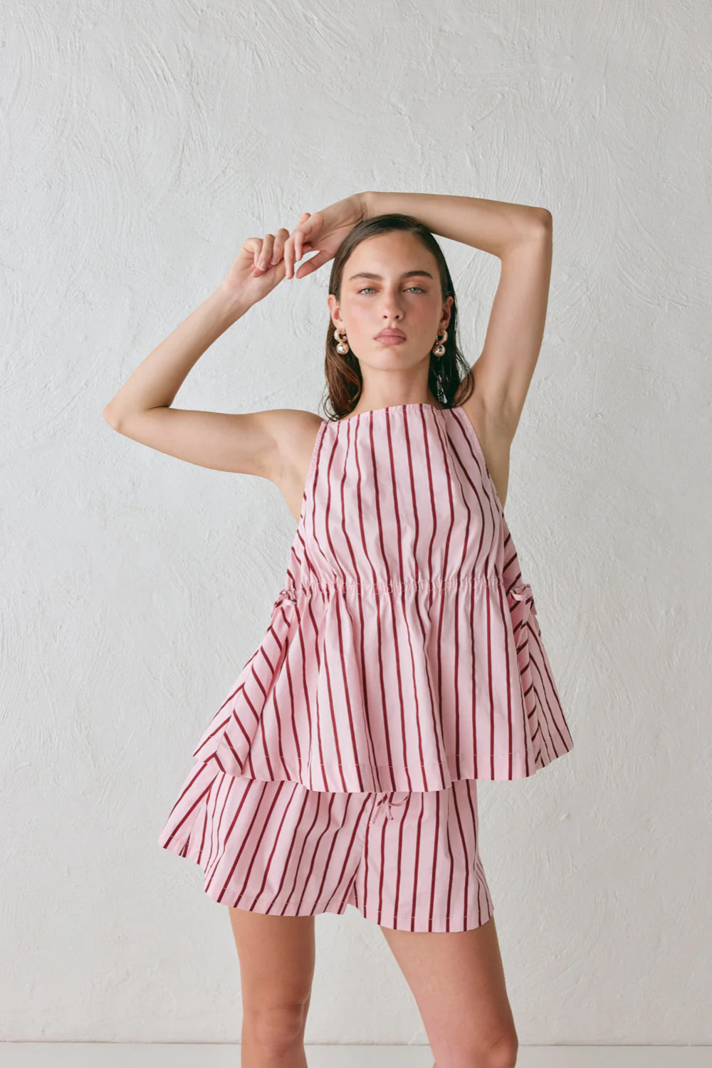 Indi Top Berry Stripe