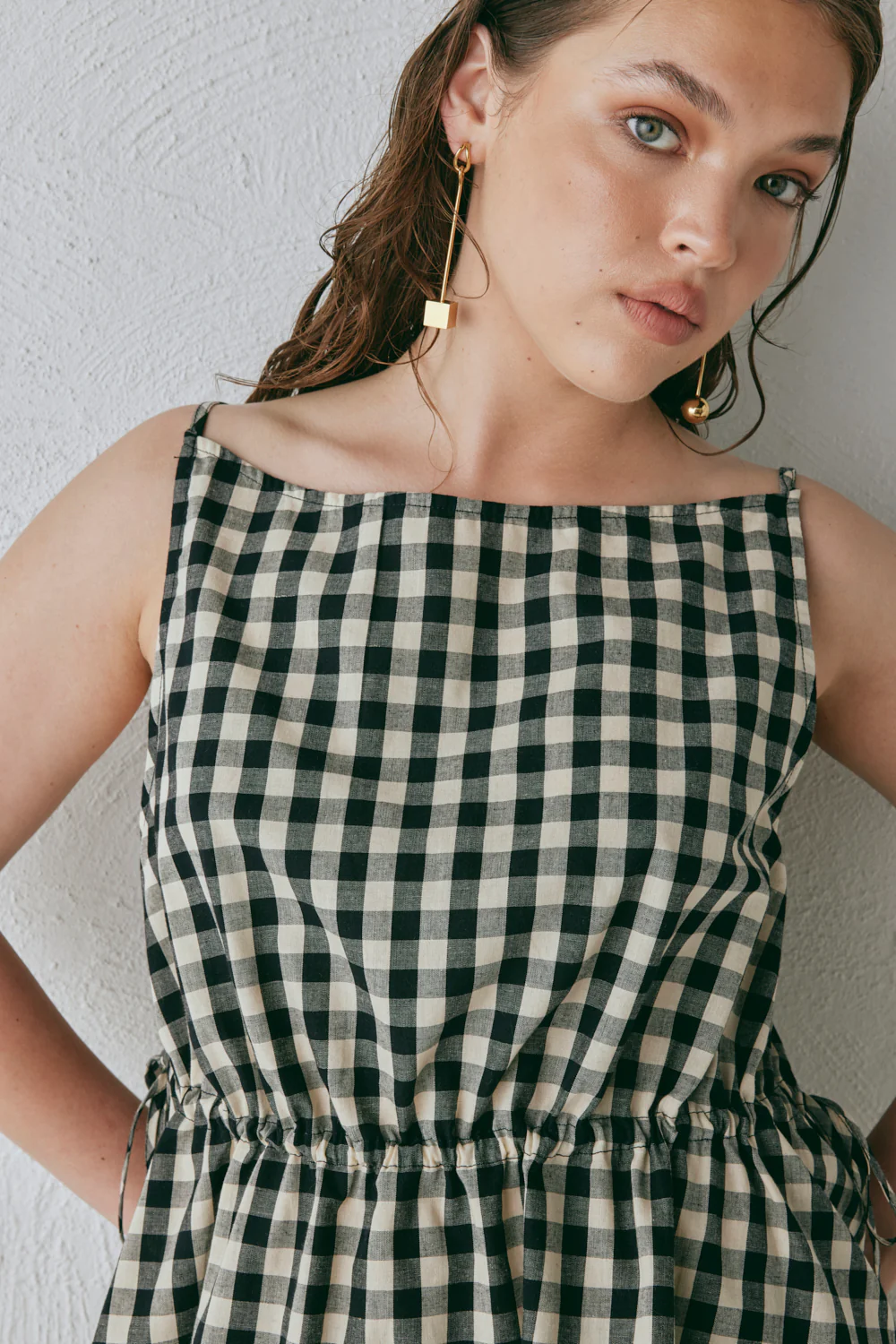 Indi Top Black Check - Image 3