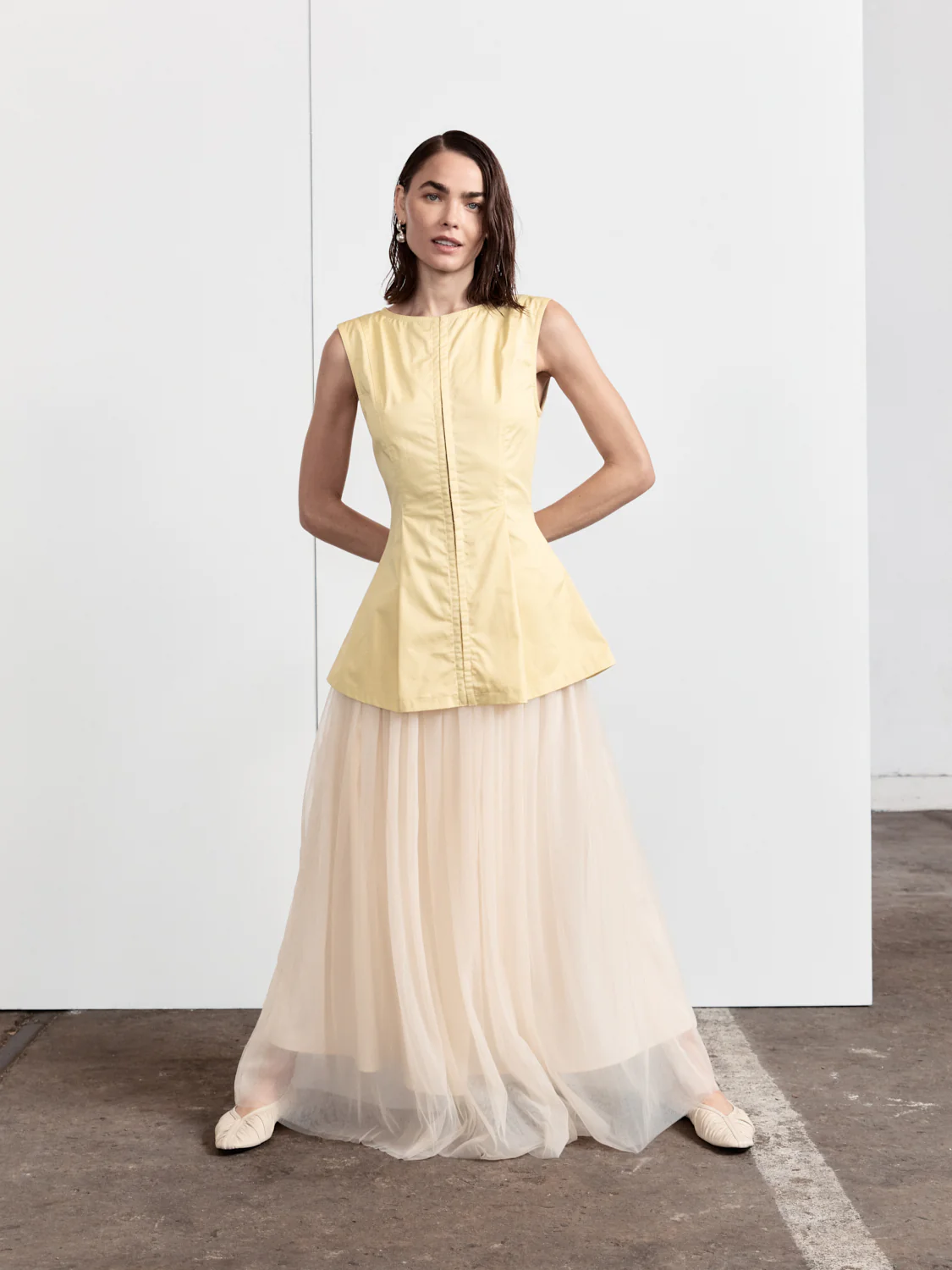 Irina Maxi Skirt Cream - Image 4