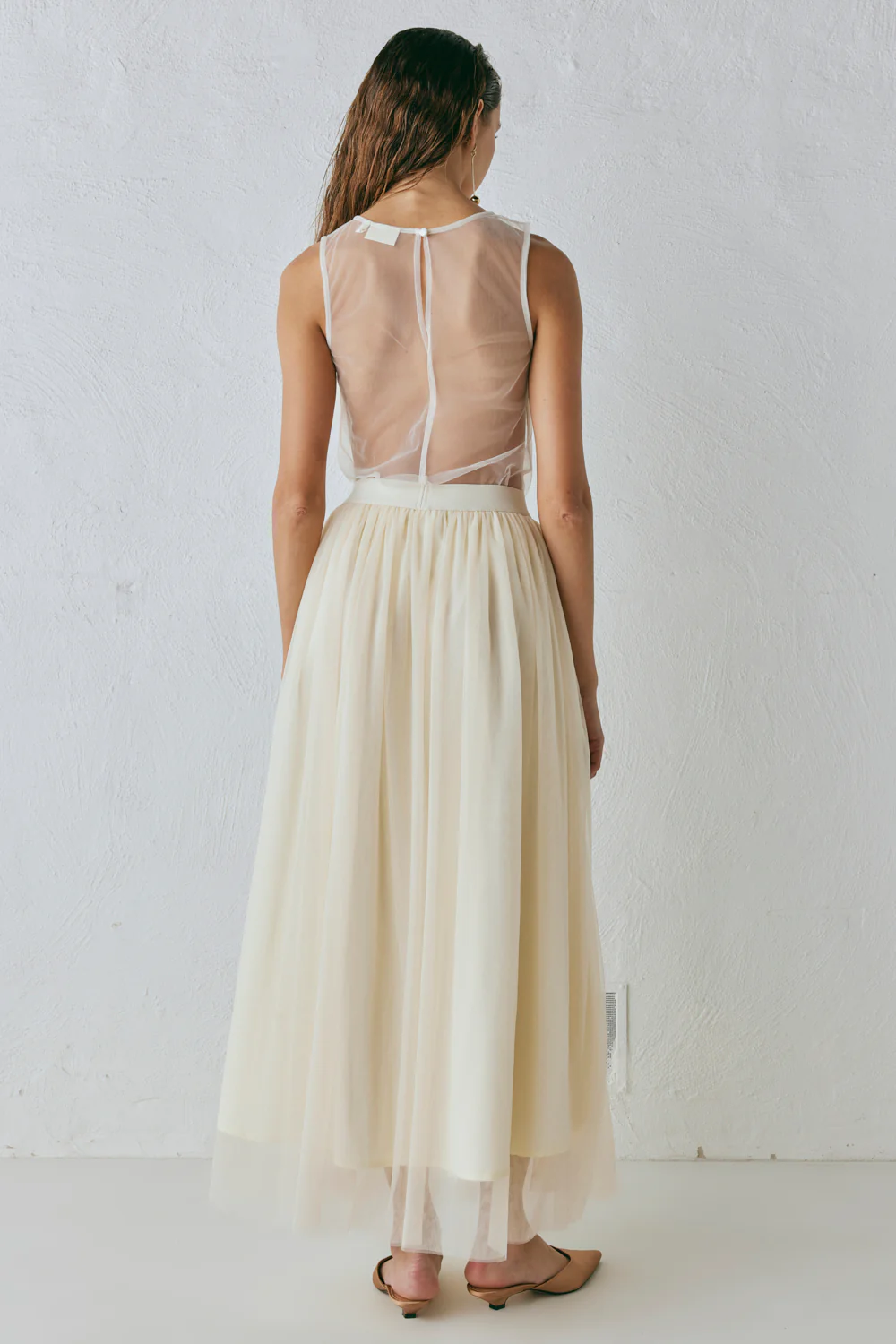 Irina Maxi Skirt Cream - Image 8