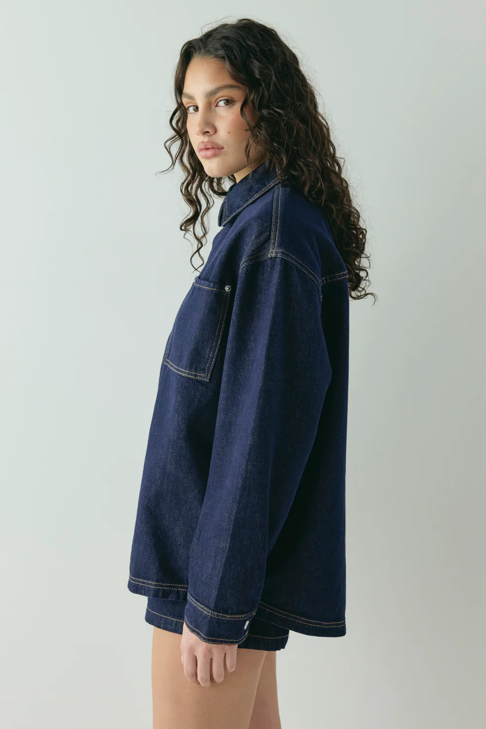 Jac Denim Utility Shirt Indigo - Image 6