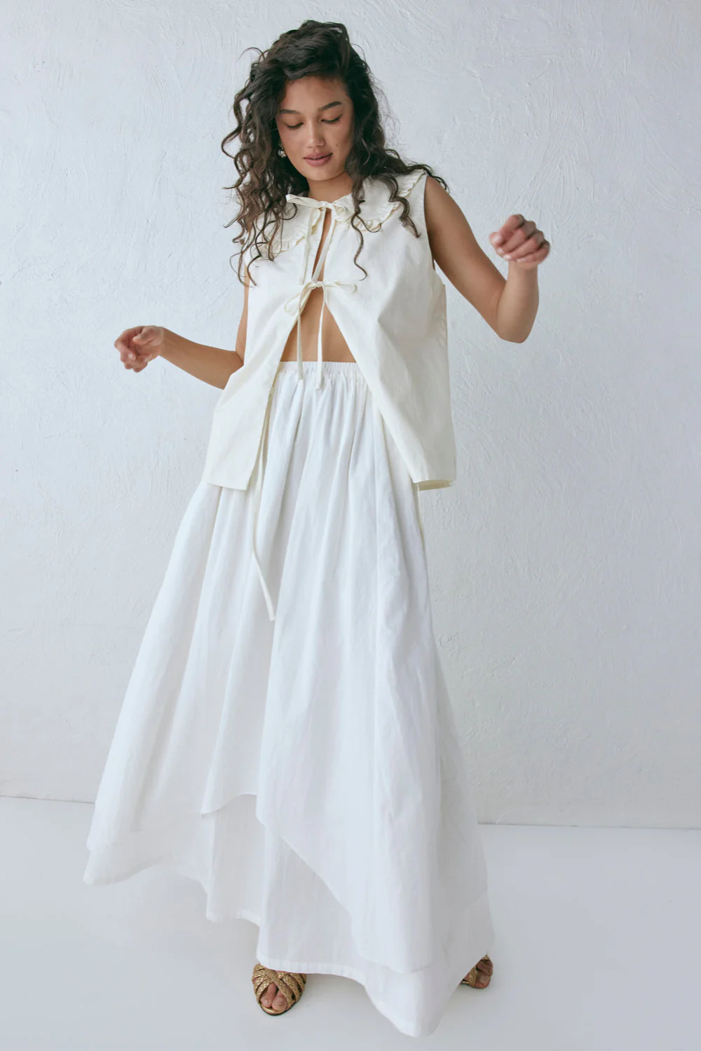 Jasmin Maxi Skirt White - Image 2