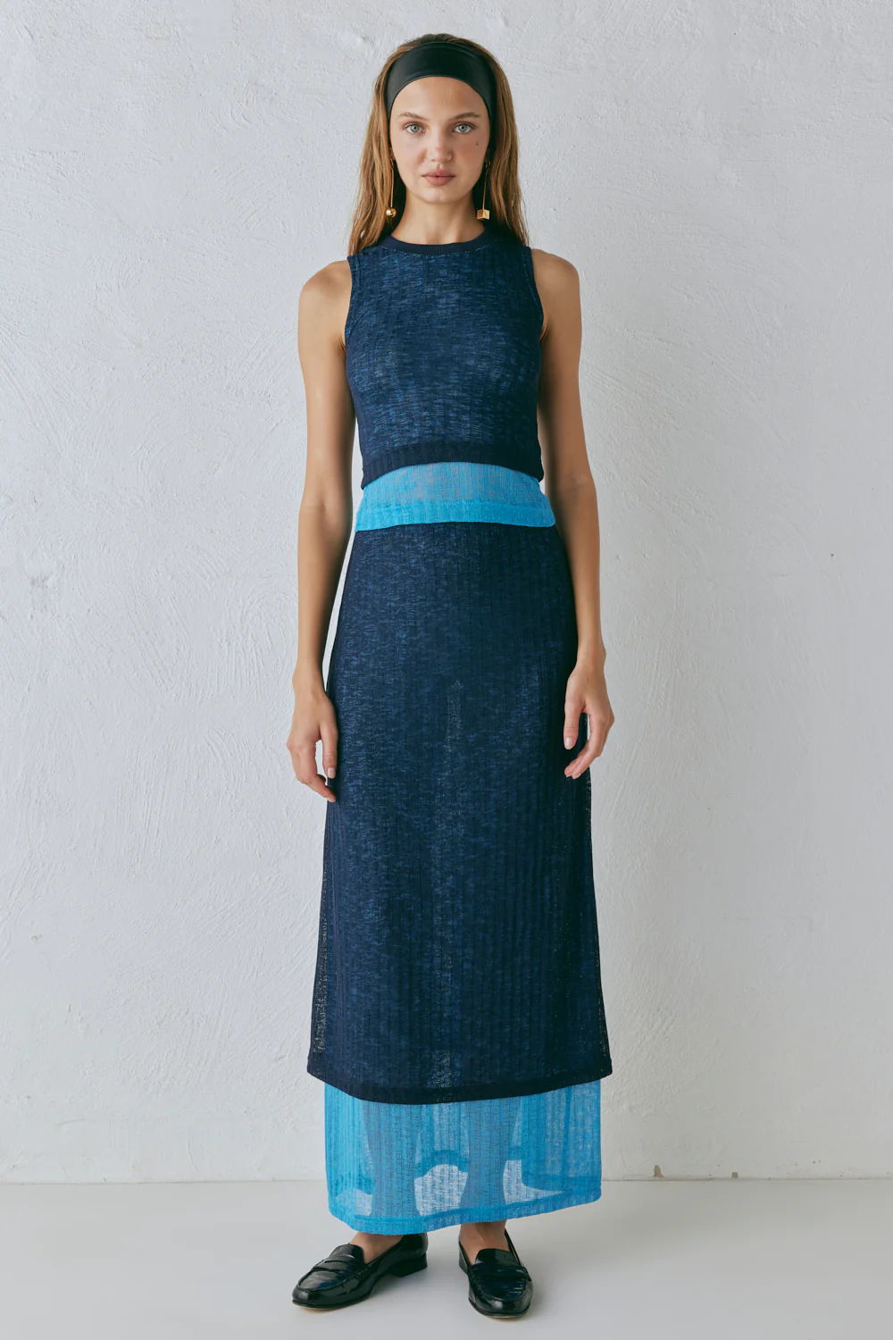 Jil Maxi Skirt Navy - Image 6