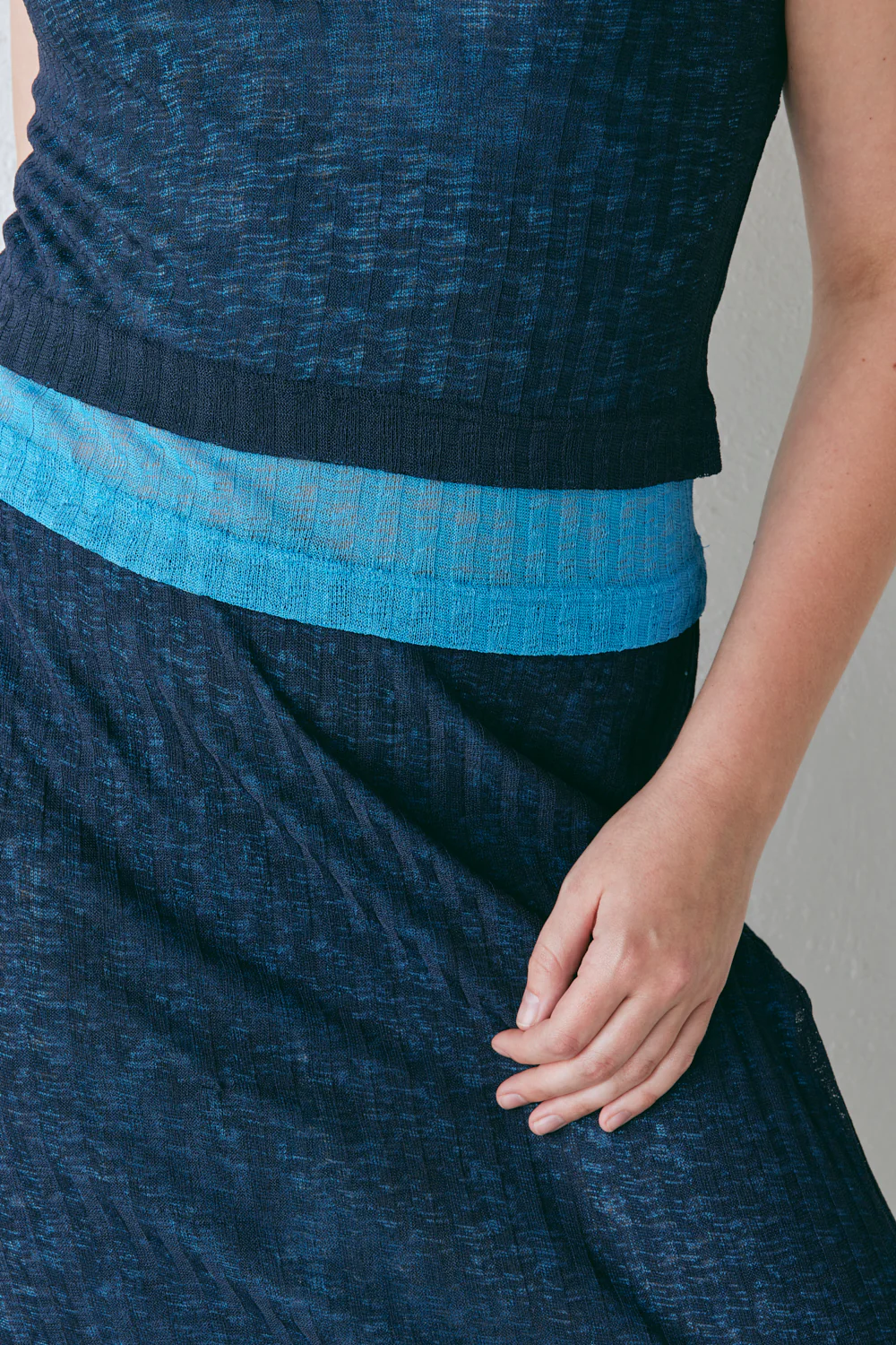 Jil Maxi Skirt Navy - Image 8