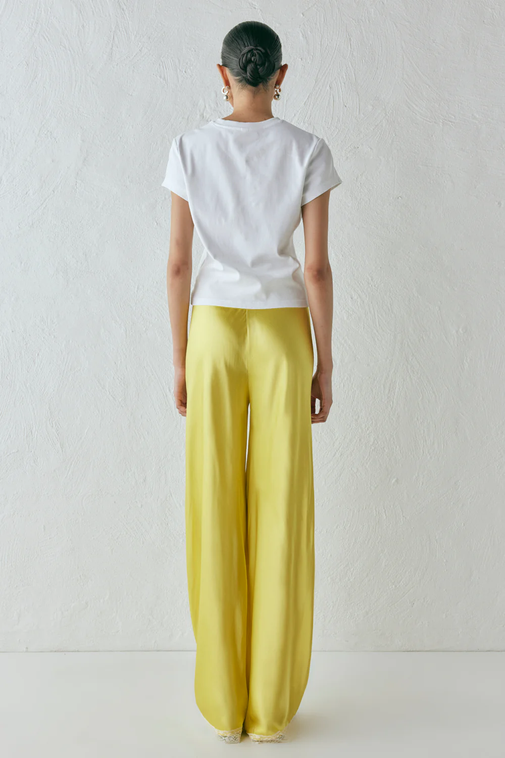 Josefin Satin Pants Citrus - Image 9