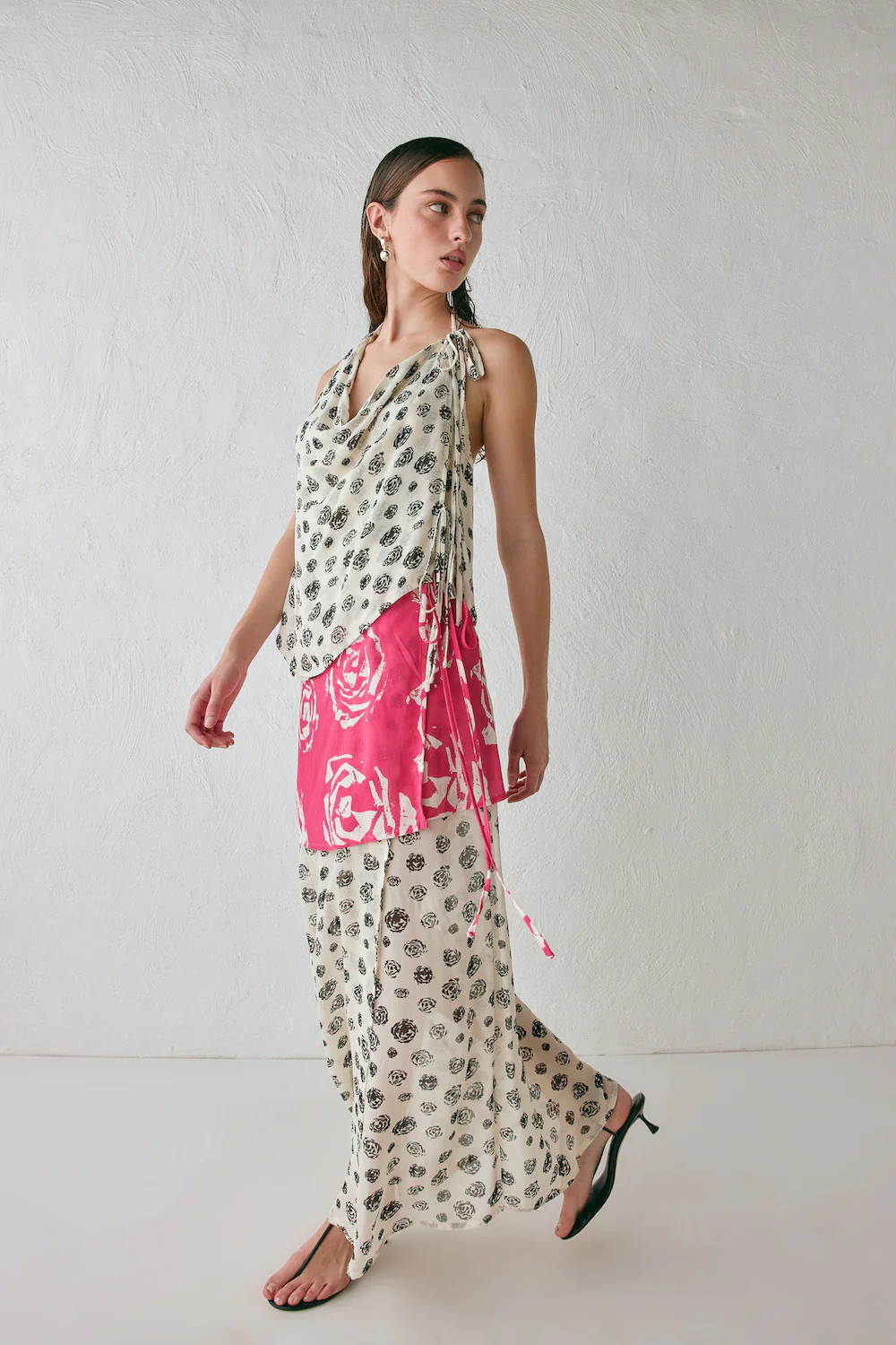 Jovana Wrap Maxi Skirt Rosa - Image 4