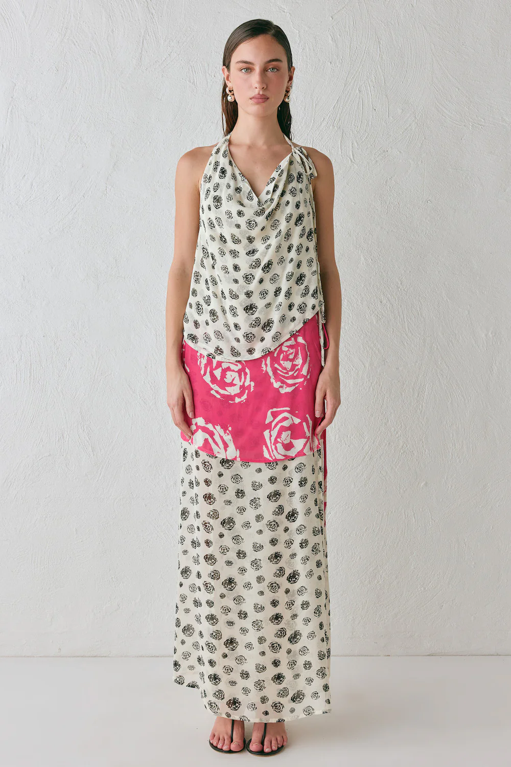 Jovana Wrap Maxi Skirt Rosa - Image 7
