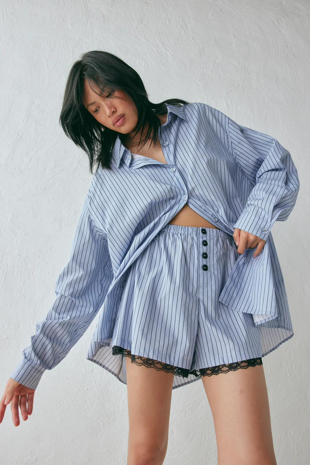 June Shirt Blue Stripe - Image 3