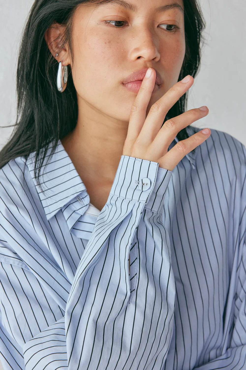 June Shirt Blue Stripe - Image 7