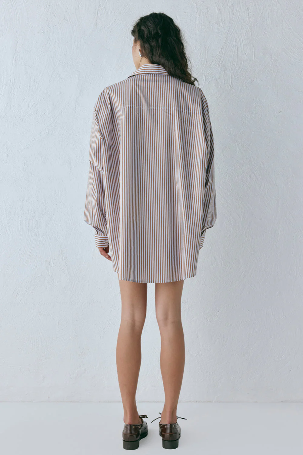 June Shirt Brown Stripe - Image 10