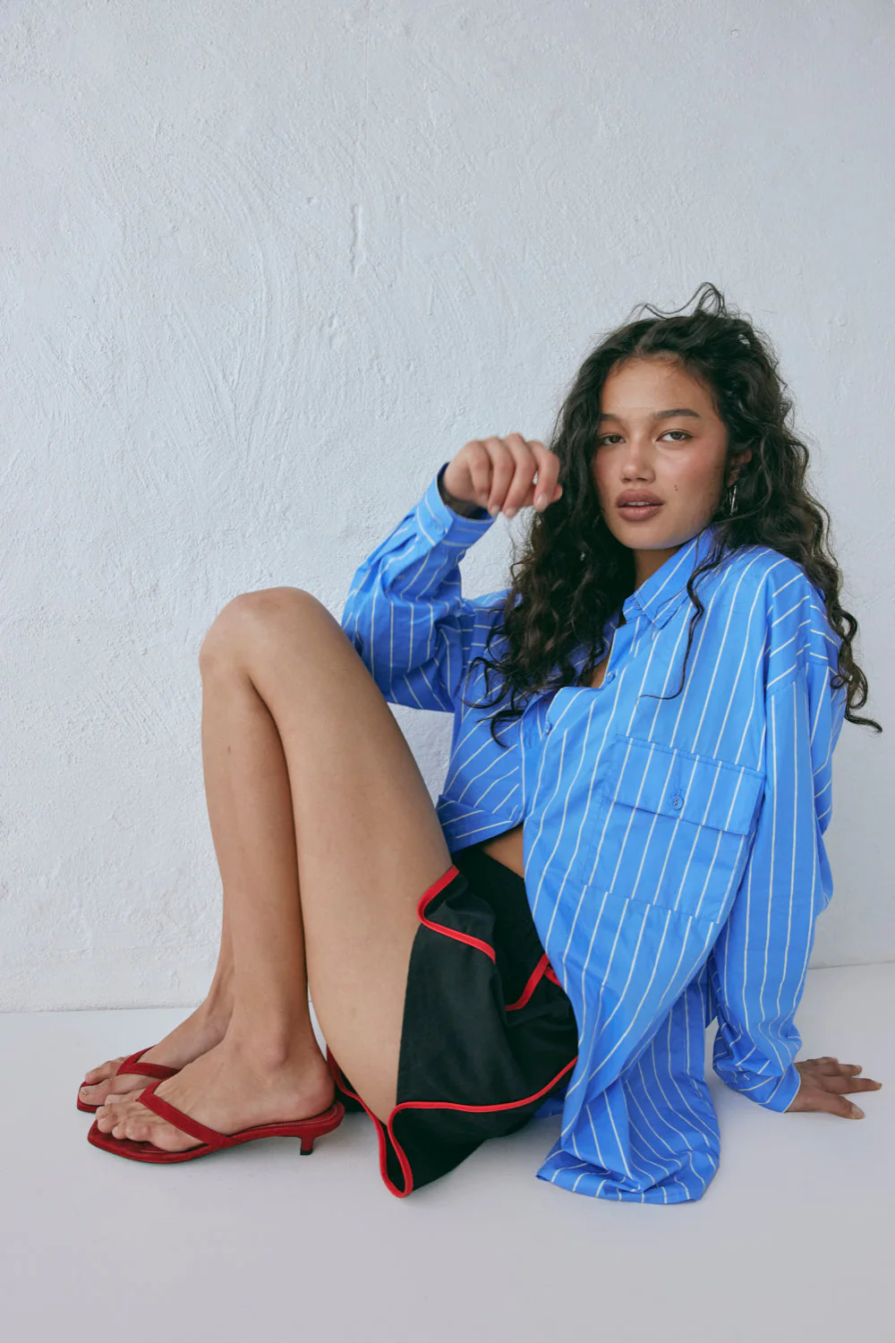 June Shirt Cornflower Stripe - Image 2