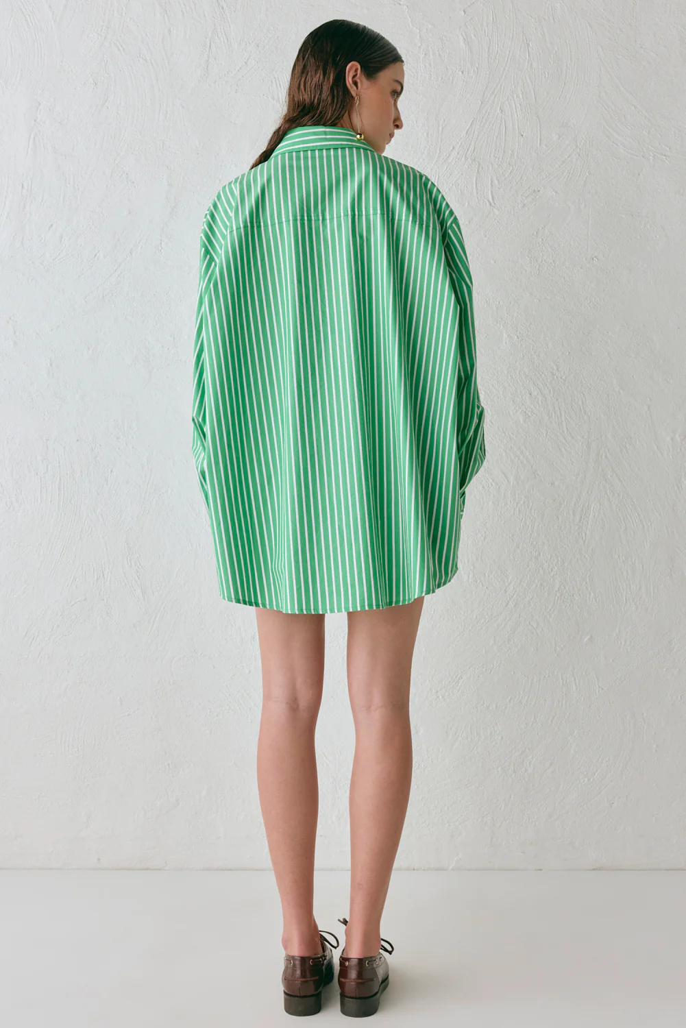 June Shirt Green Stripe - Image 8