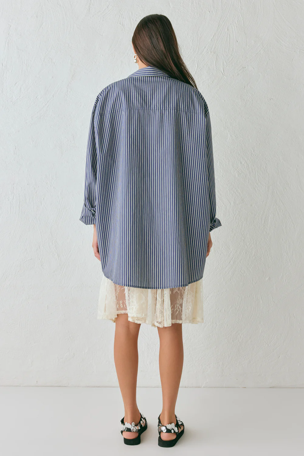 June Shirt Navy Stripe - Image 10