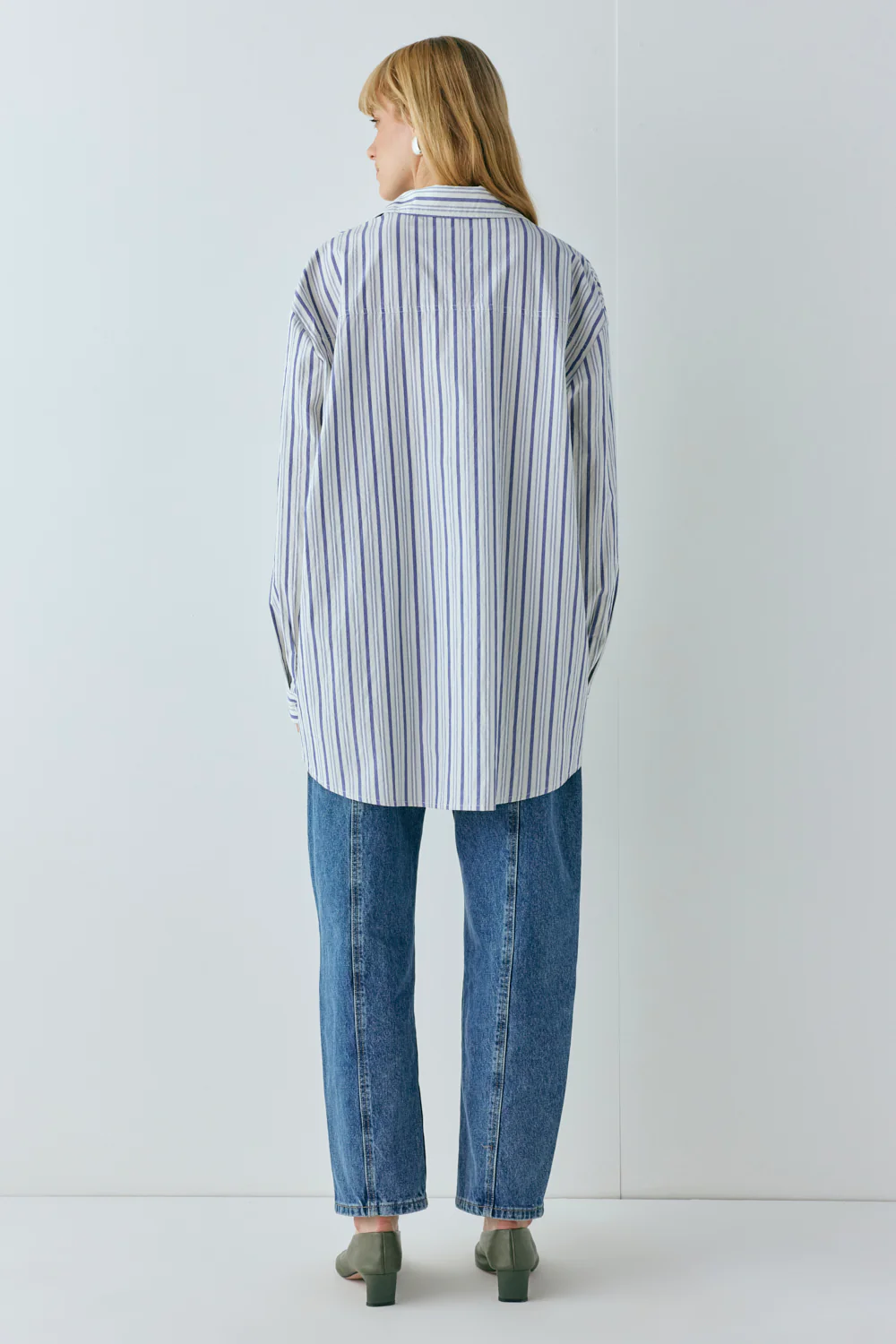 June Shirt Powder Stripe - Image 10