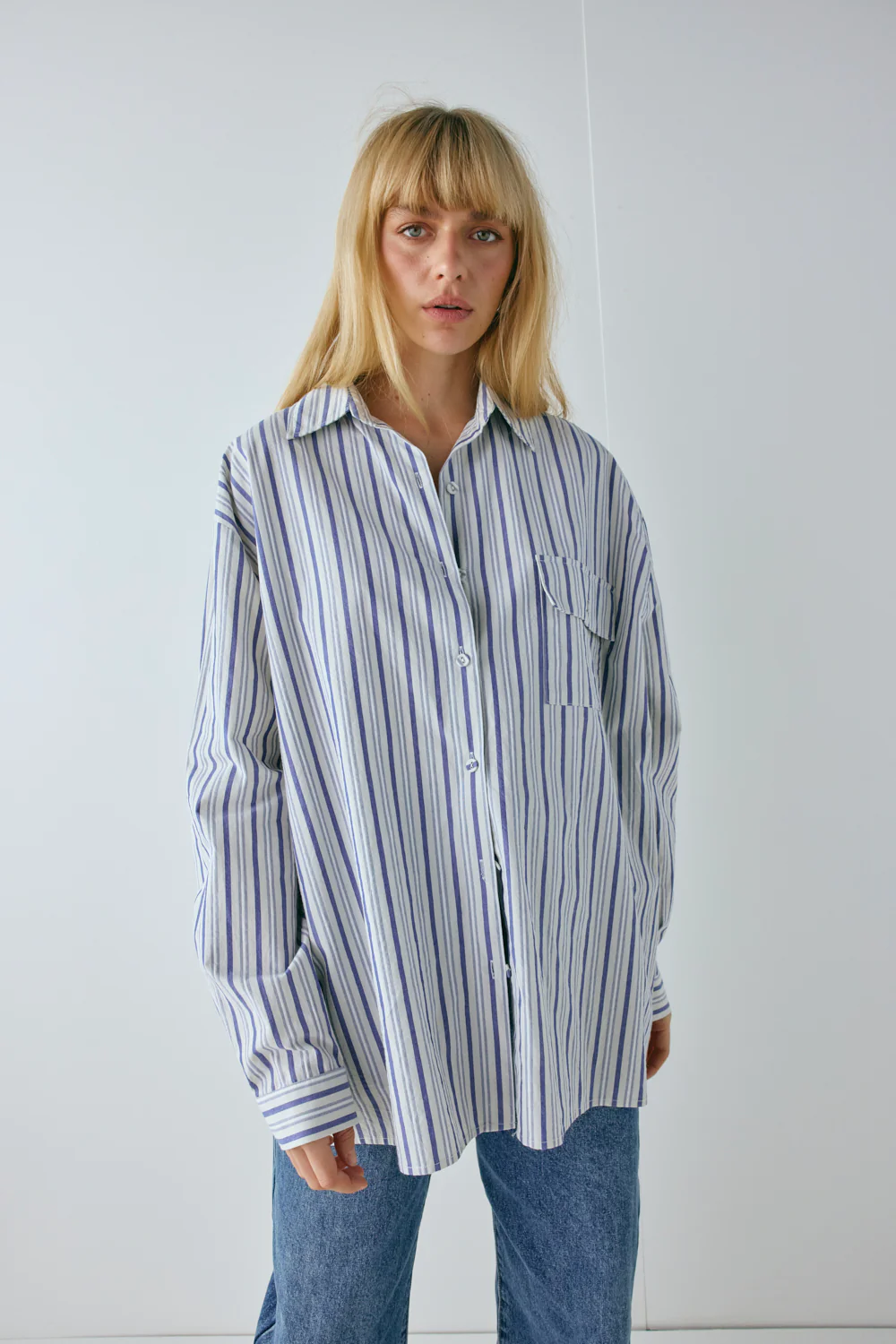 June Shirt Powder Stripe - Image 2