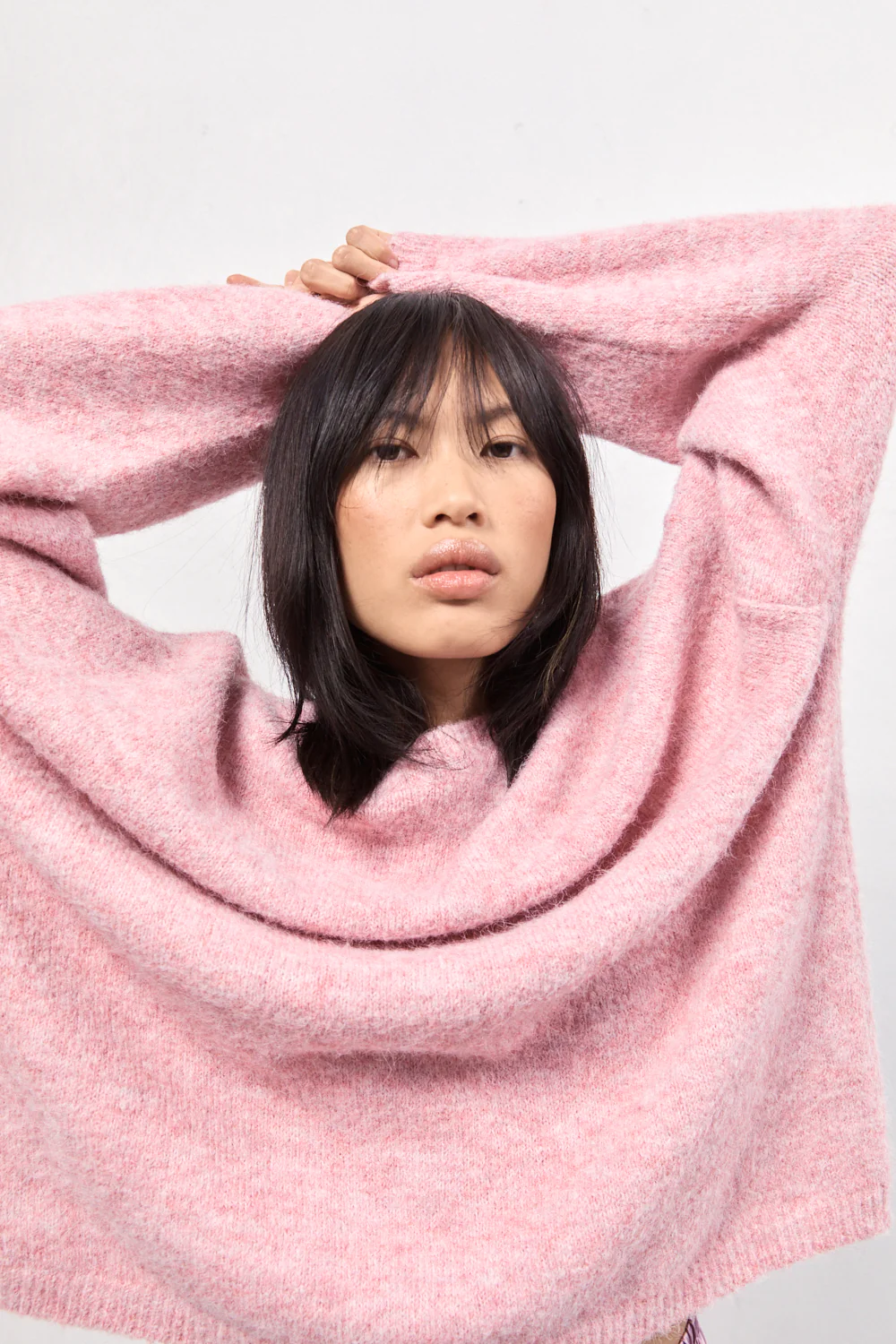 Juni Knit Jumper Pink Marle - Image 7