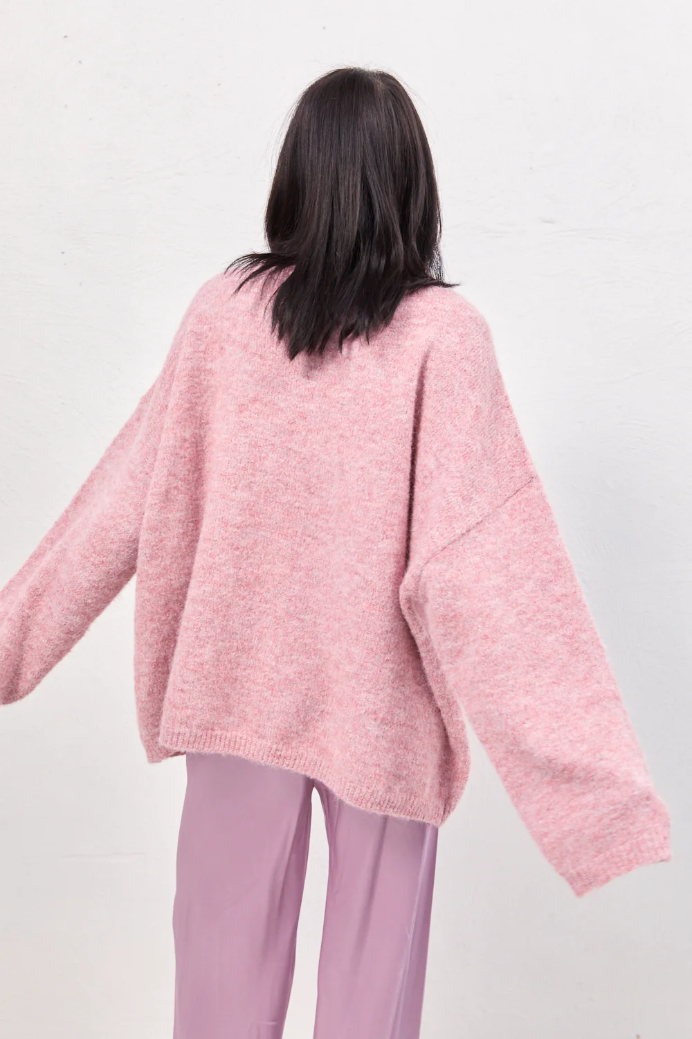 Juni Knit Jumper Pink Marle - Image 8