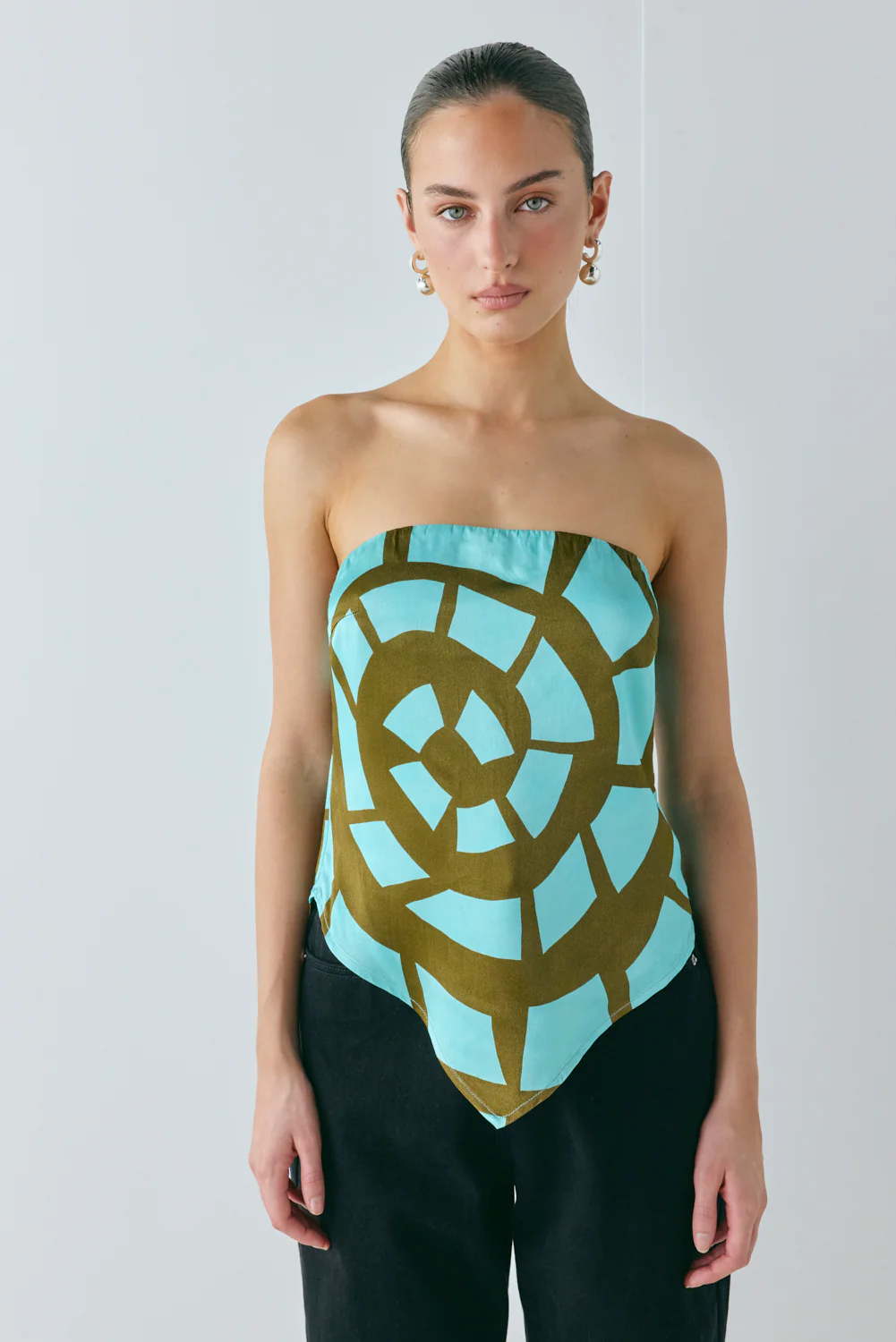 Kiana Strapless Scarf Top Avi - Image 2