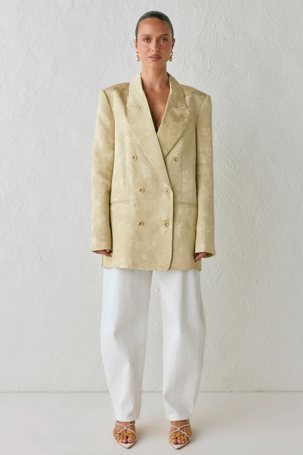 Kyra Jacquard Blazer Pistachio - Image 8