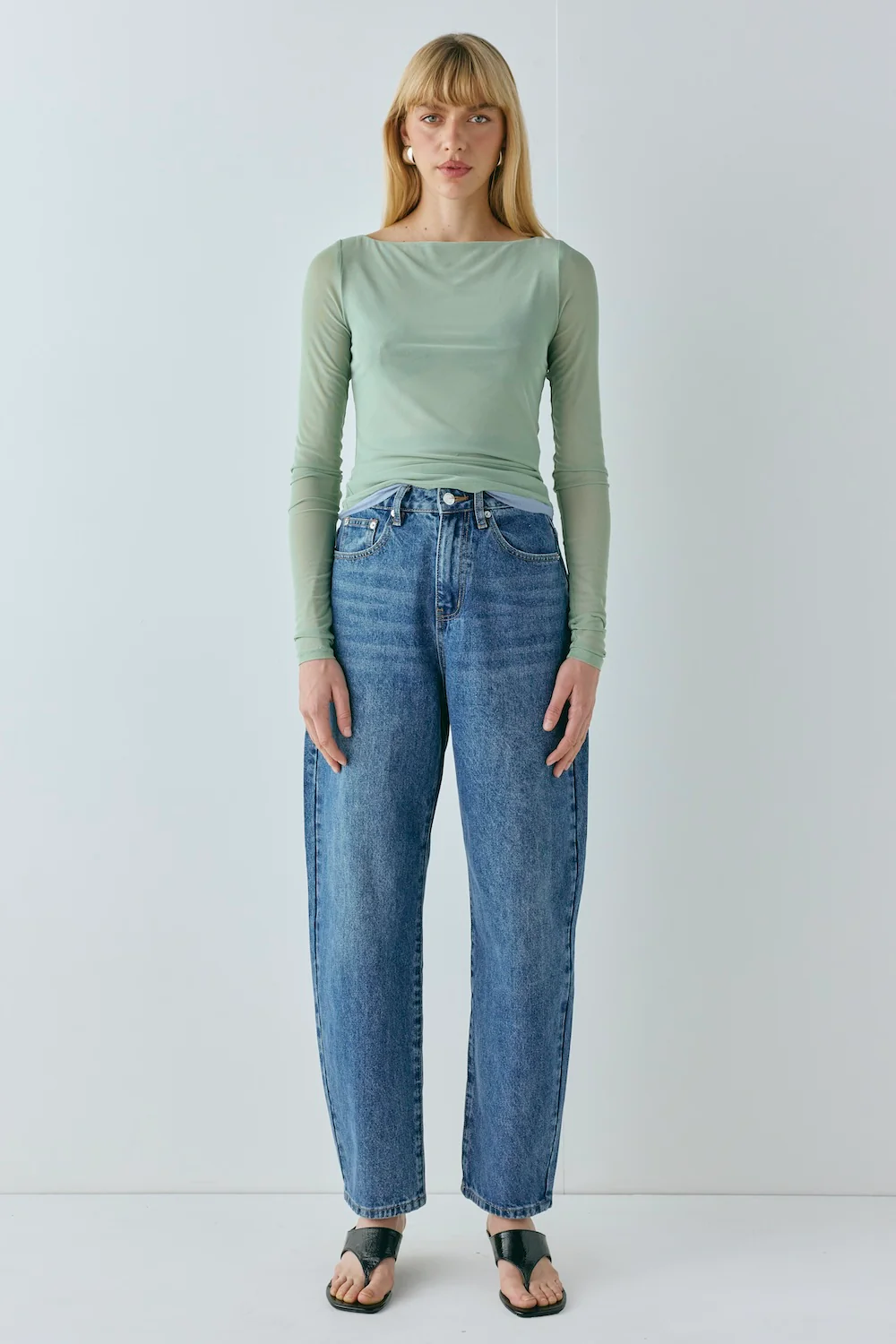 Lana Mesh Top Seafoam - Image 2