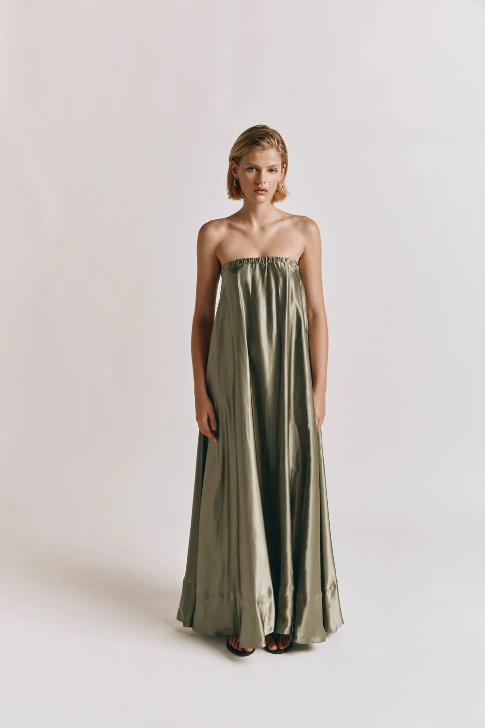 Lenni Maxi Dress Olive - Image 3