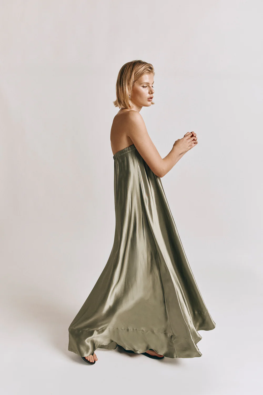 Lenni Maxi Dress Olive - Image 5