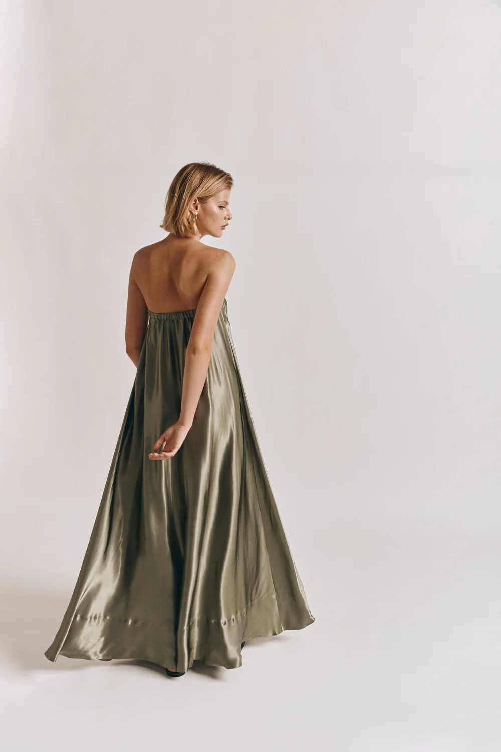Lenni Maxi Dress Olive - Image 6